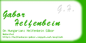 gabor helfenbein business card